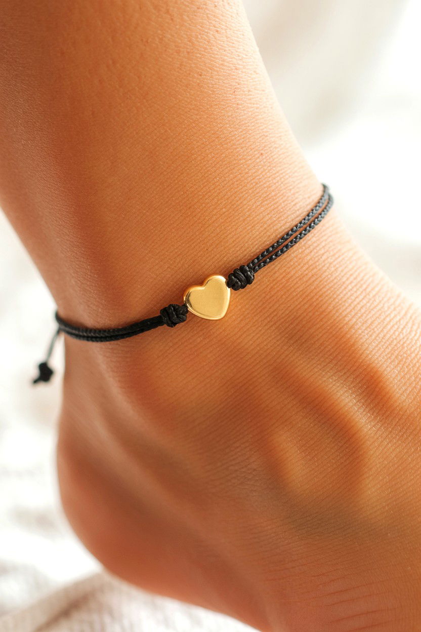 Adjustable Cord Anklet - 25 Valentine's Day Anklet Ideas