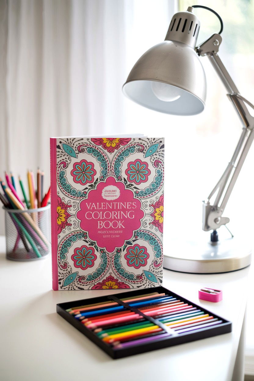 Adult Coloring Book - 25 Valentine's Day Self Care Gift Ideas