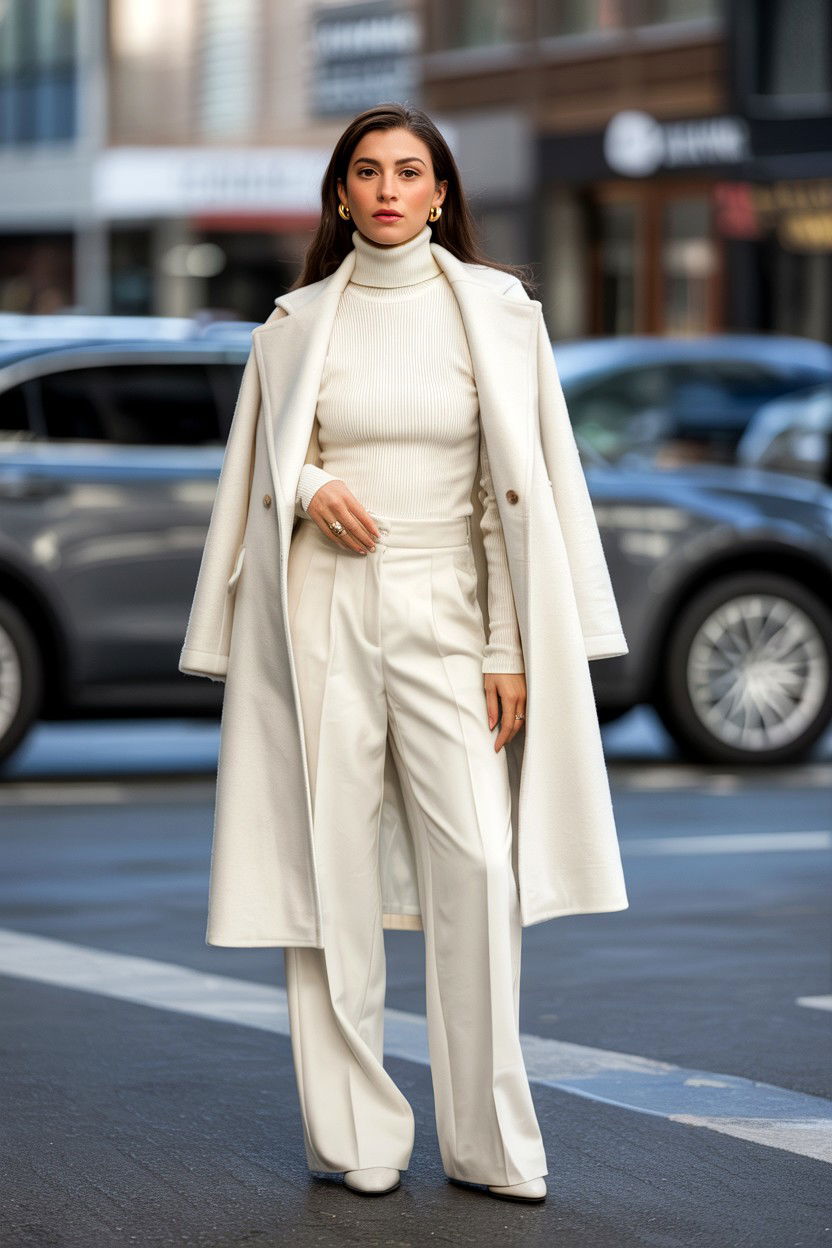 All White Winter Outfit - 25 Valentine's Day Old Money Outfits