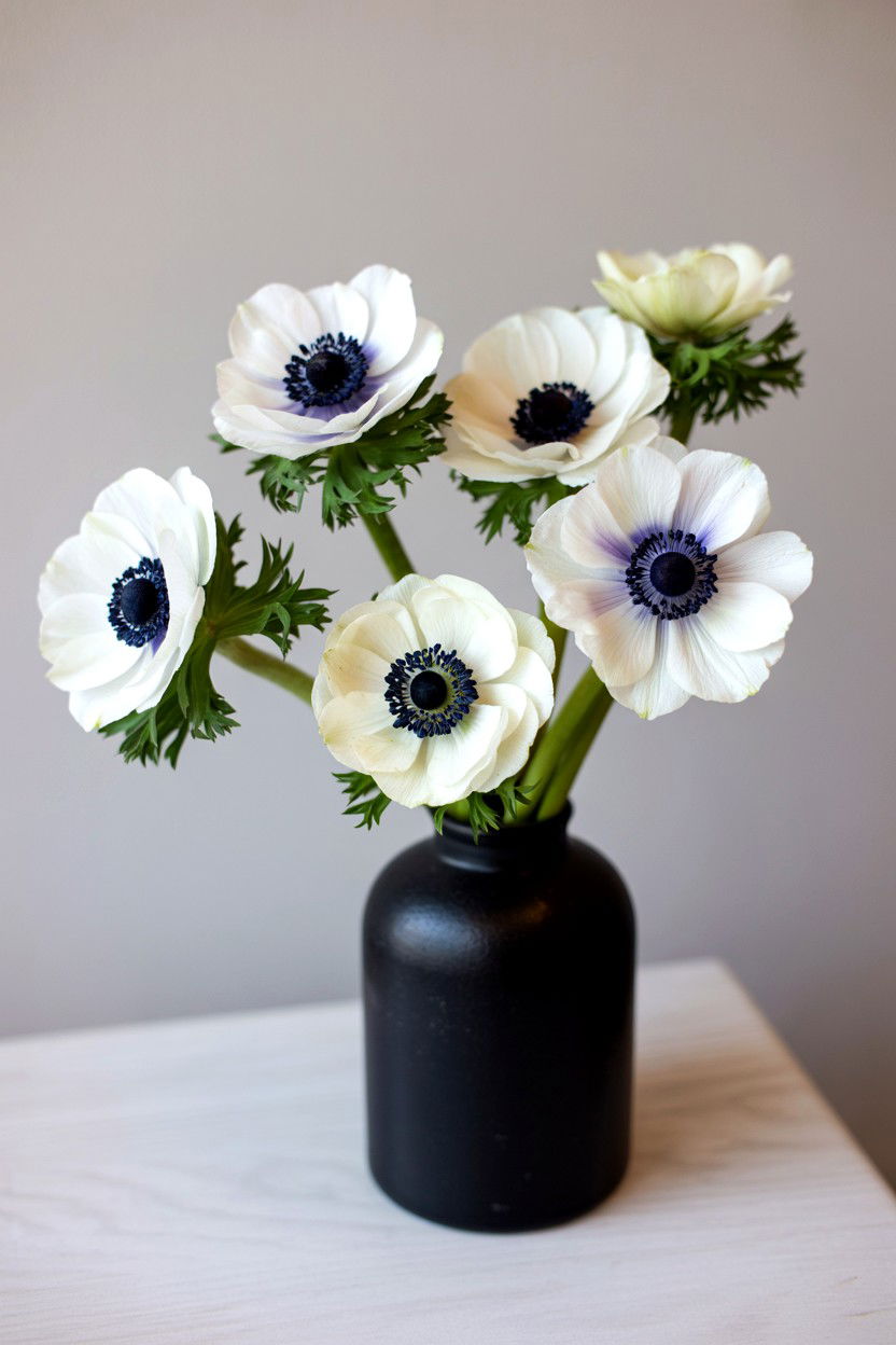 Anemone Flower Arrangement - 25 Valentine's Day Flower Delivery Ideas