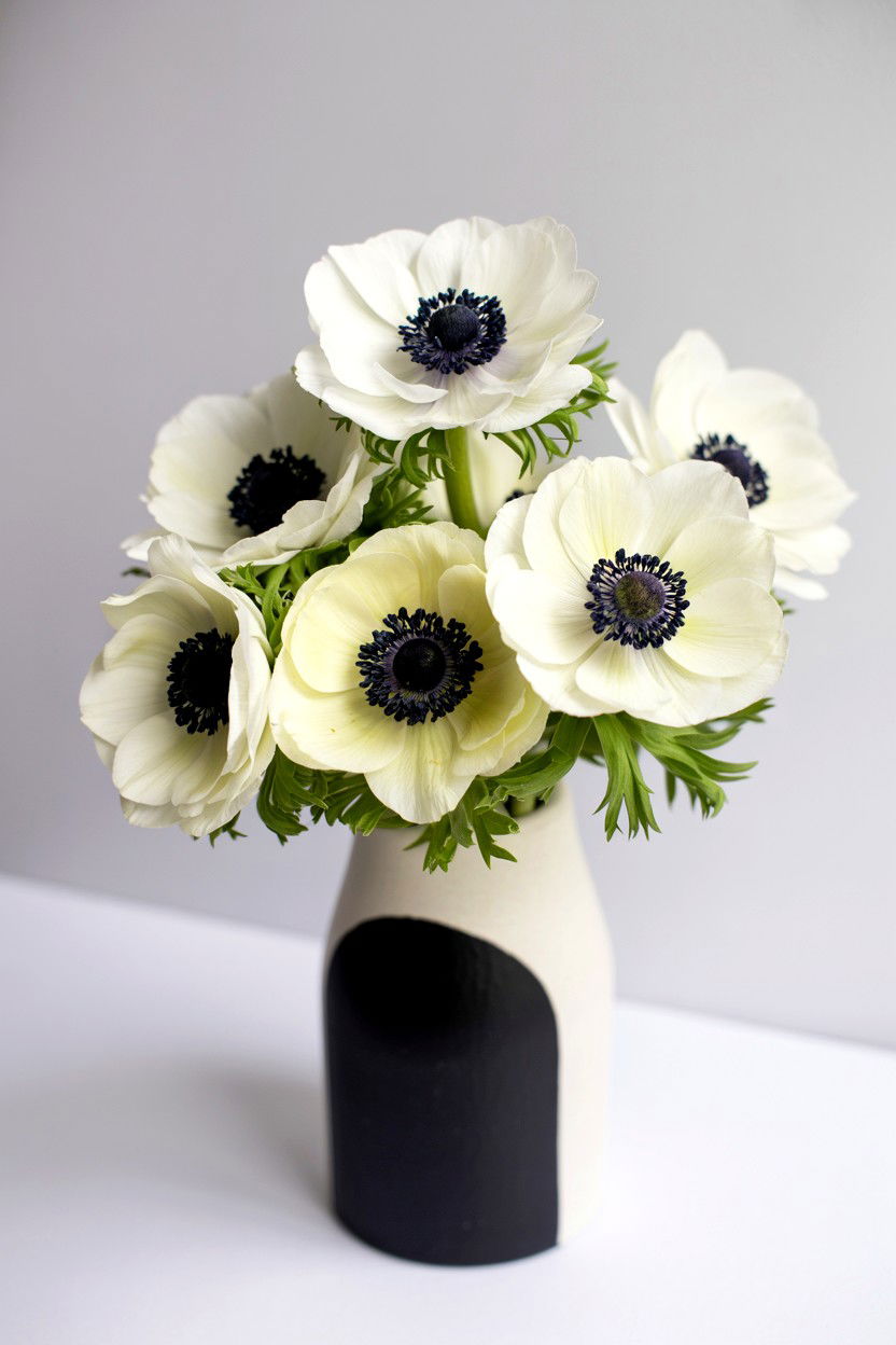 Anemone floral bouquet - 25 Valentine's Day Bouquet Ideas