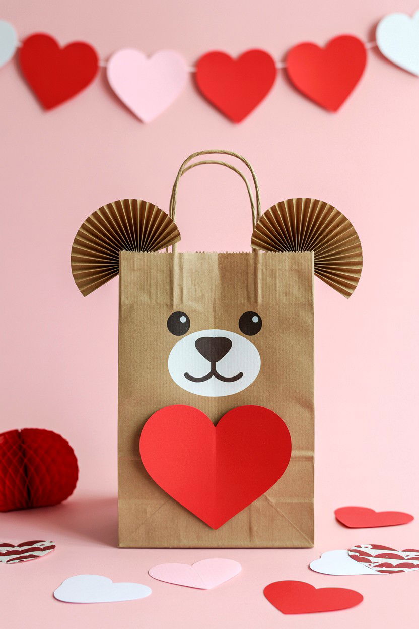 Animal Shaped Bag - 25 Valentine's Day Treat Bag Ideas