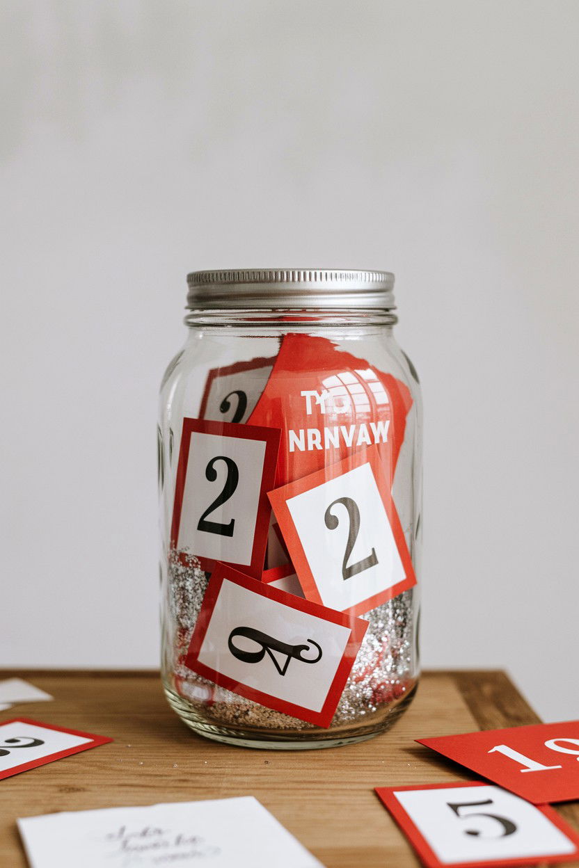 Anniversary Countdown Jar - 25 Valentine's Day Wish Jar Ideas