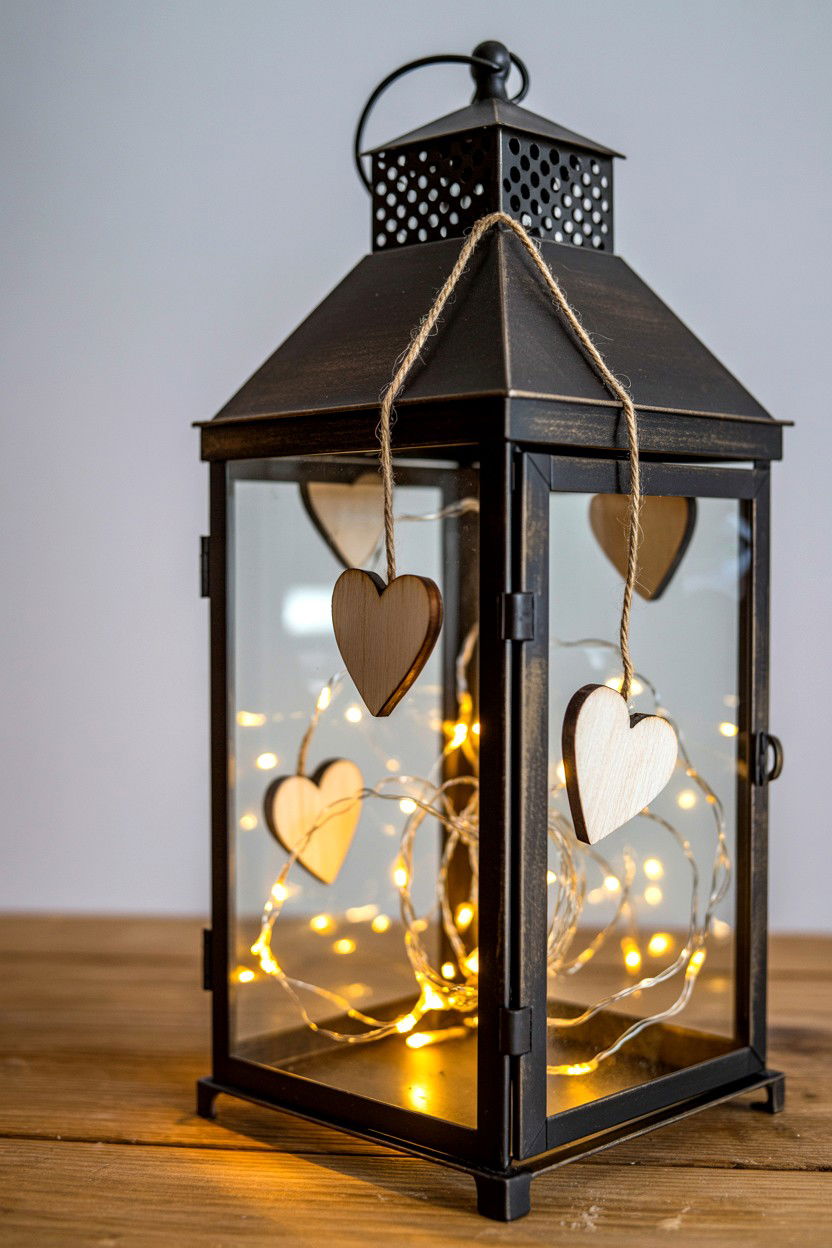Antique Lantern Decor - 25 Rustic Valentine's Day Decorations