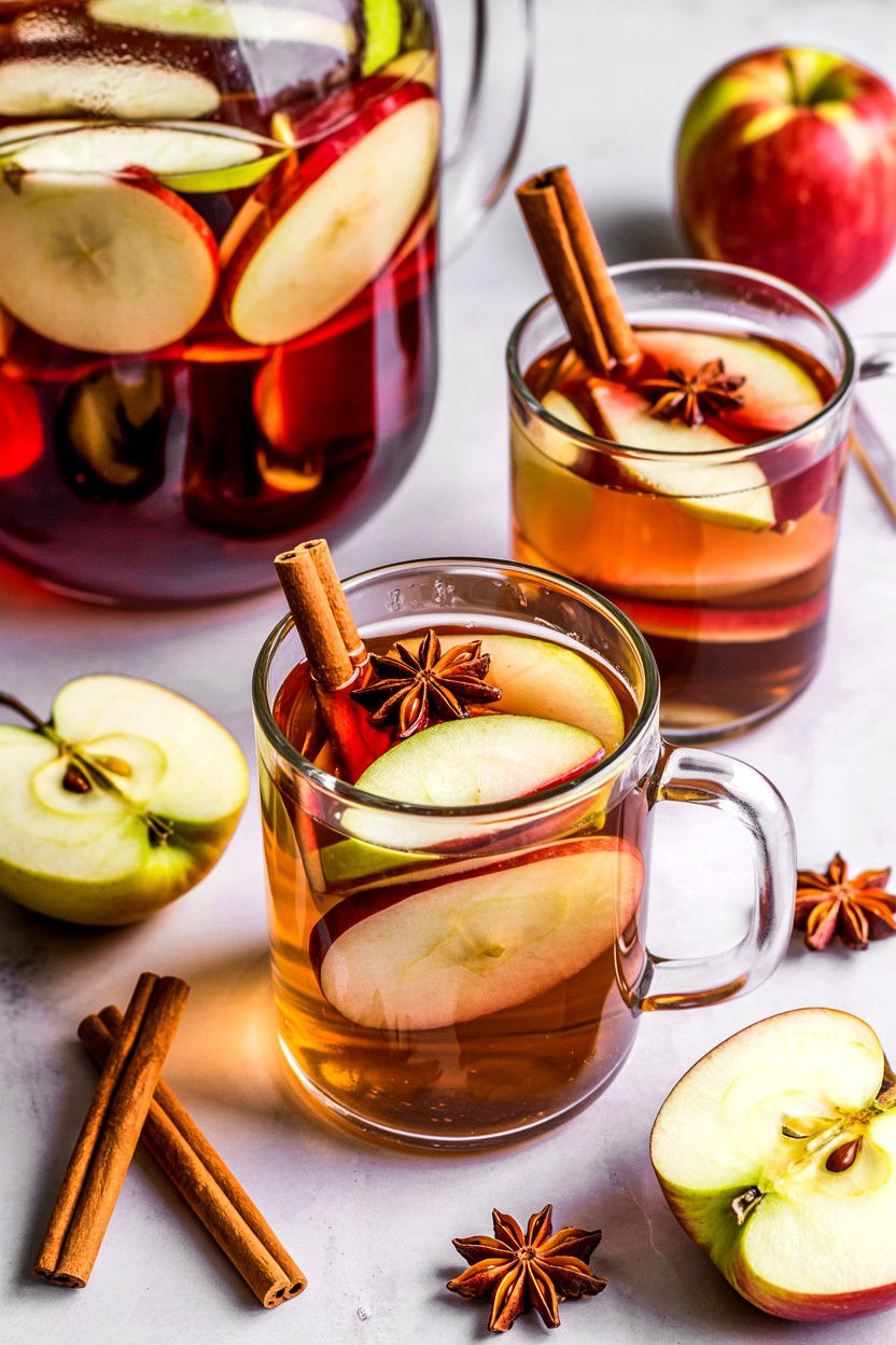 Apple Cinnamon Sangria - 25 Valentine's Day Sangria Ideas