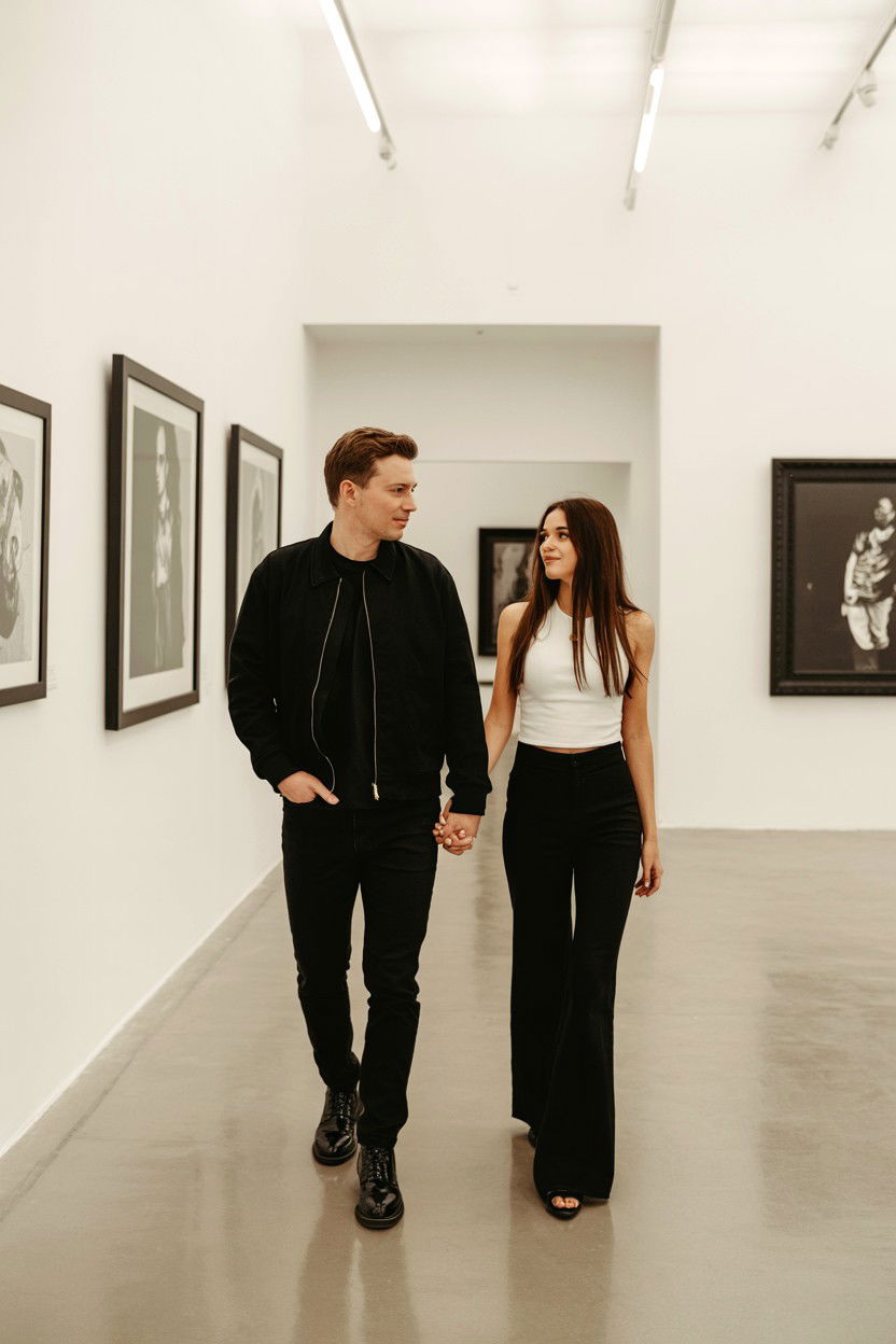 Art gallery date - 25 Valentine's Day Portrait Ideas