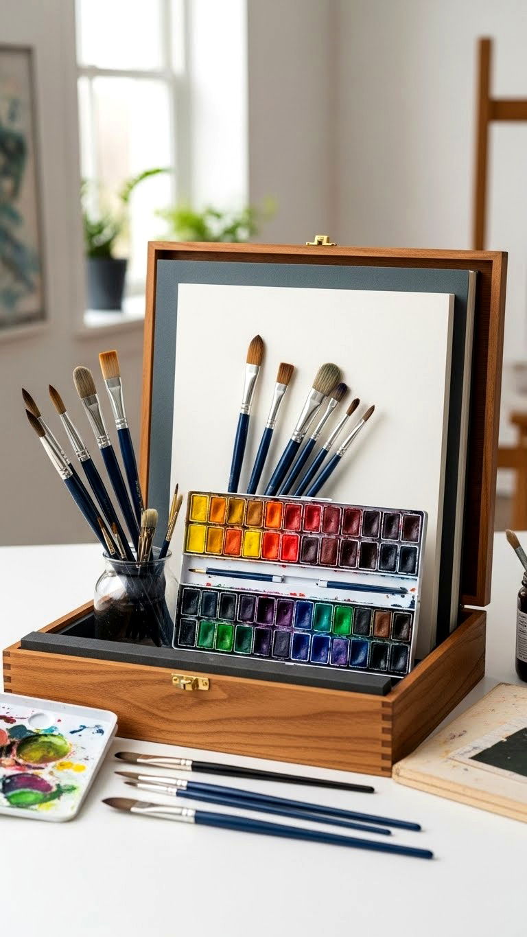 Art supply gift basket - 25 valentine's day gift basket ideas