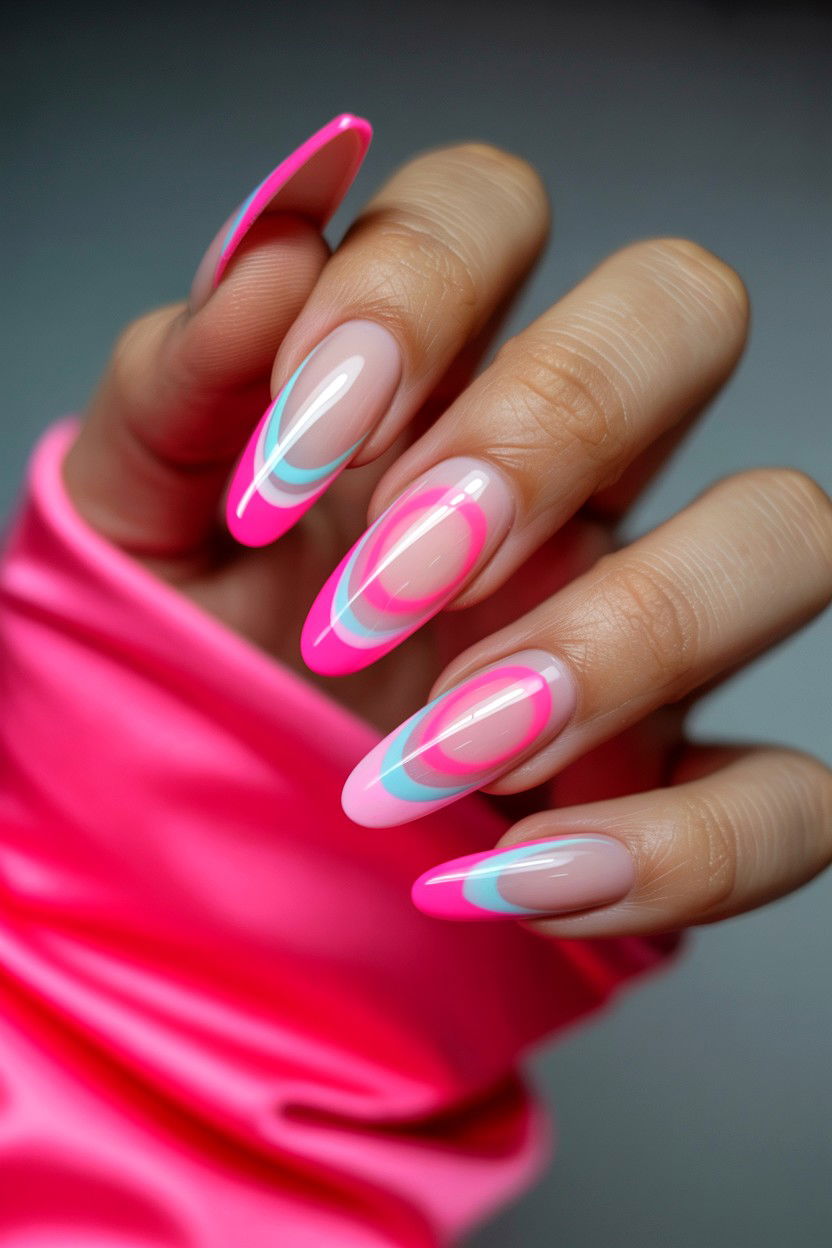 Aura Valentine Nails - 25 Acrylic Valentine's Day Nail Ideas