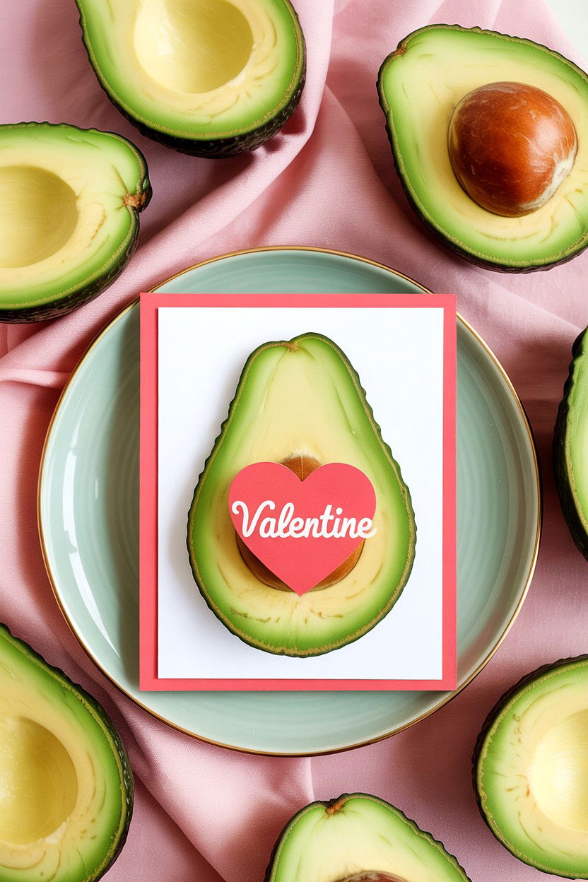 Avocado Valentine Card - 25 Valentine's Day Puns