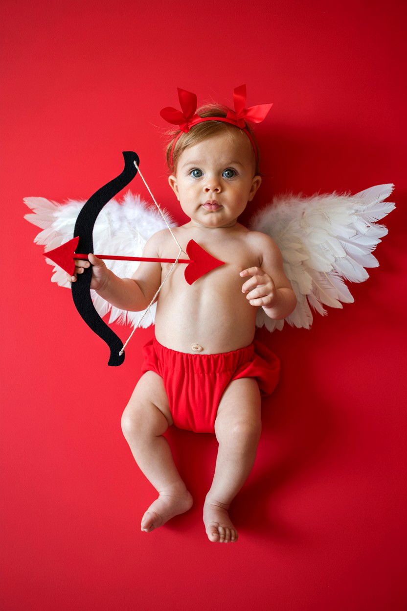 Baby Cupid Outfit - 25 Valentine's Day Baby Photo Ideas