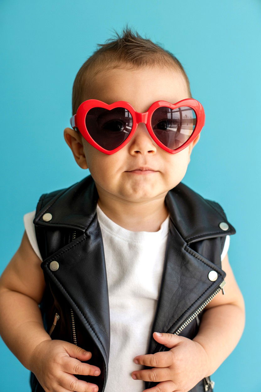 Baby Heart Sunglasses - 25 Valentine's Day Baby Photo Ideas