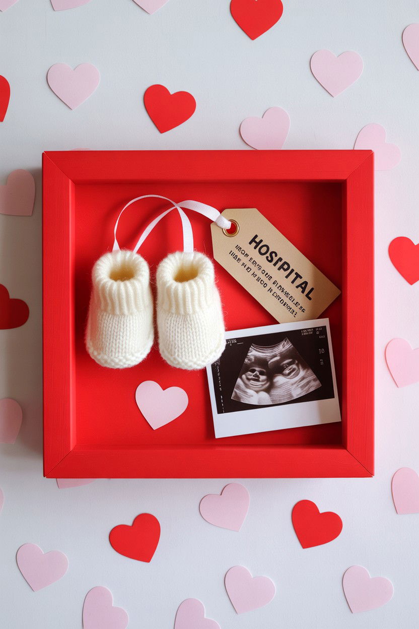Baby Keepsake Shadow Box - 25 Valentine's Day Shadow Box Ideas