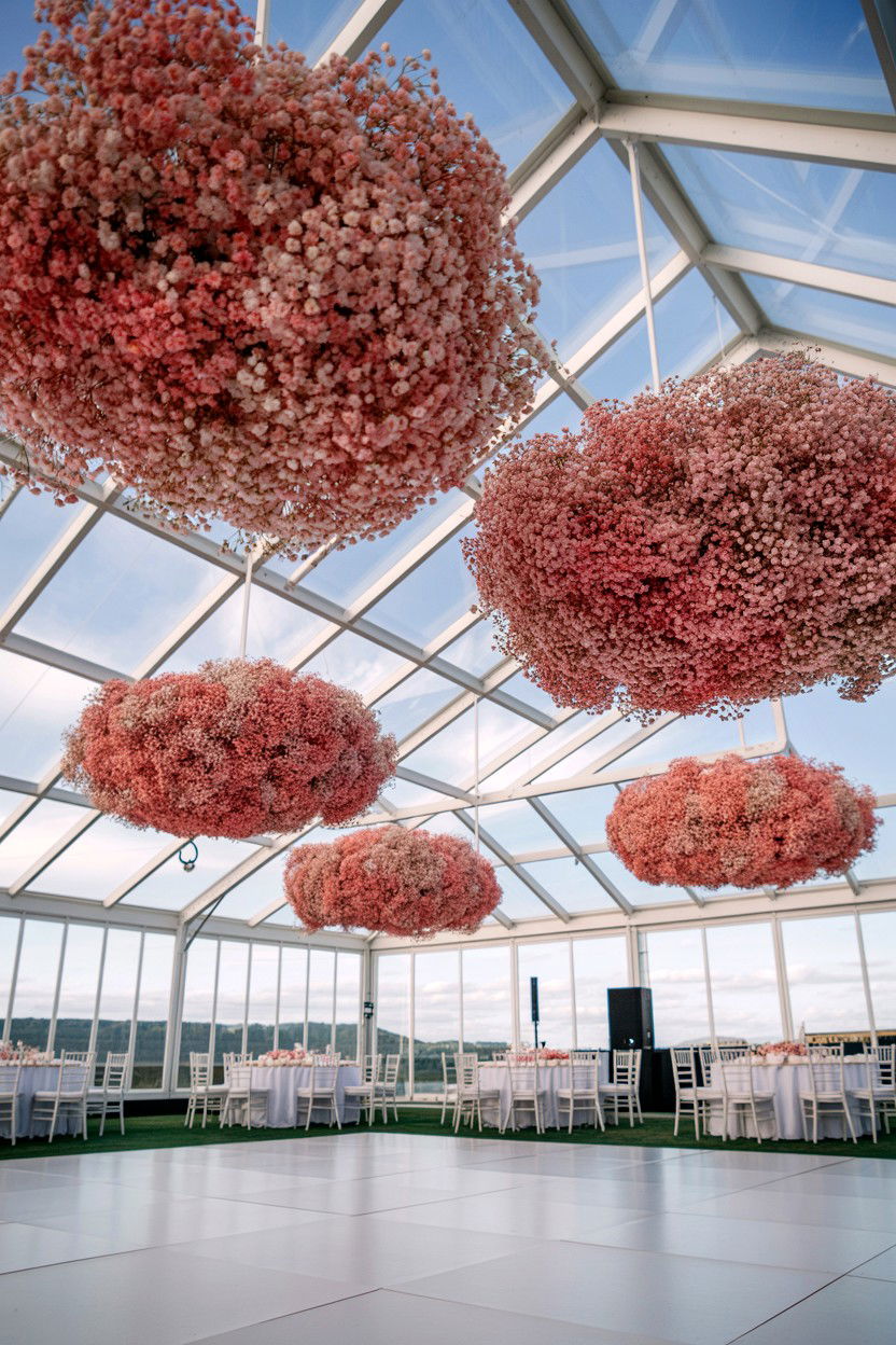 Babys Breath Clouds - 25 Valentine's Day Wedding Flower Ideas
