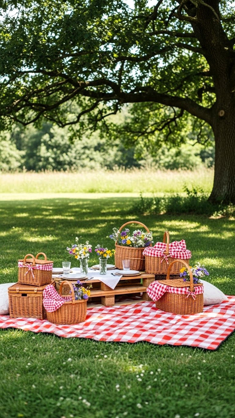 Backyard Picnic Setup - 25 valentine's day ideas