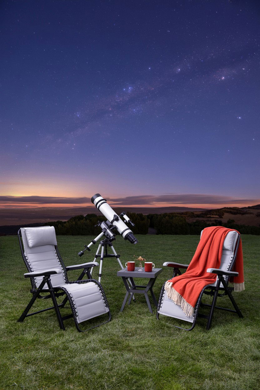 Backyard Stargazing Setup - 25 Valentine's Day Ideas for Empty Nesters