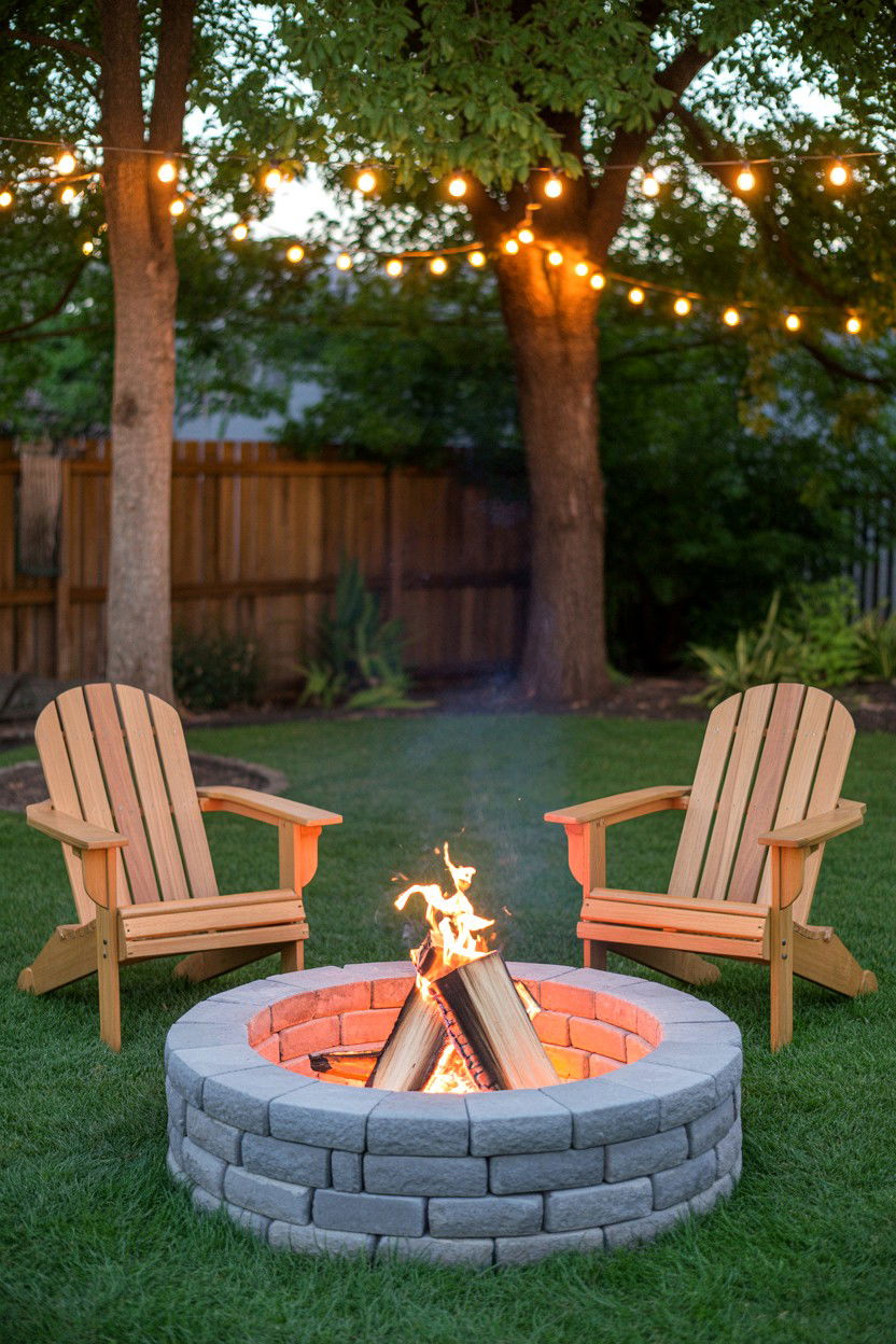 Backyard fire pit - 25 Inexpensive Valentine's Day Ideas