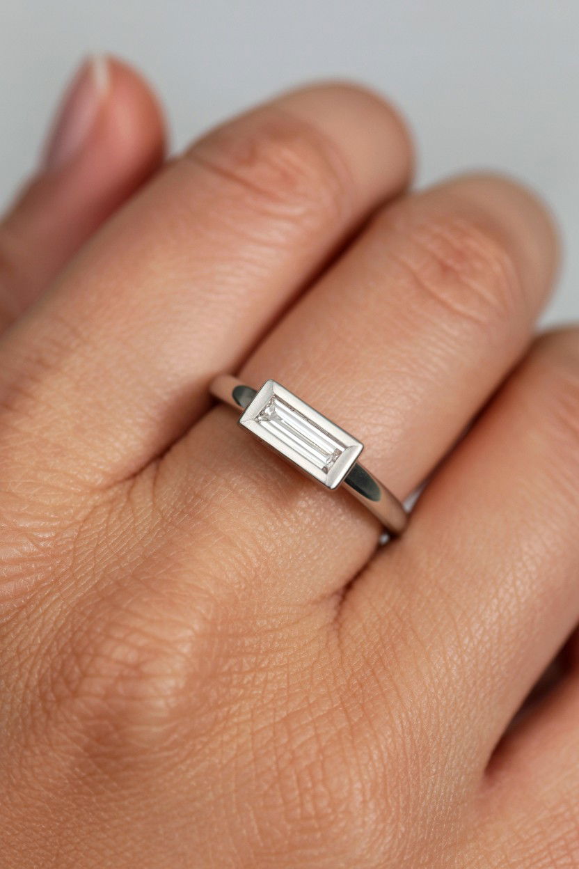 Baguette Ring - 25 Valentine's Day Promise Ring Ideas