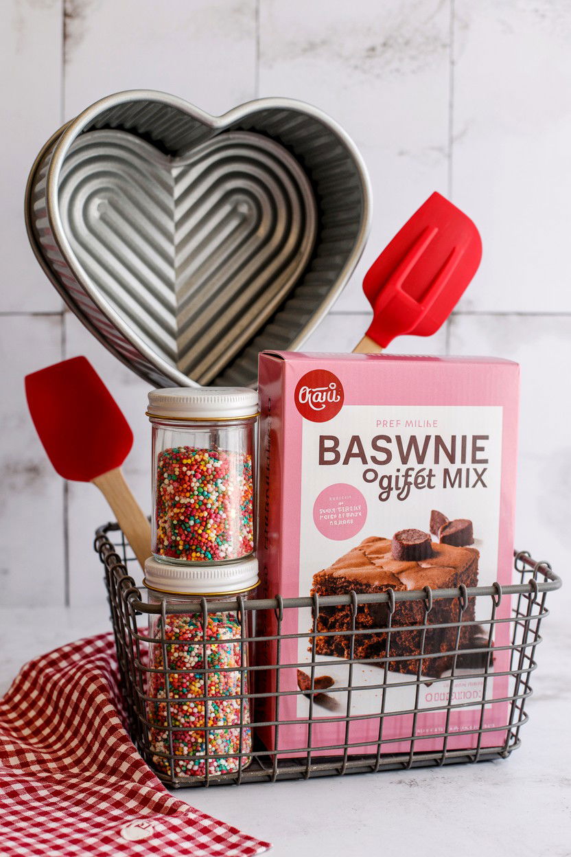 Baking Gift Basket - 25 Valentine's Day Romantic Gift Basket Ideas