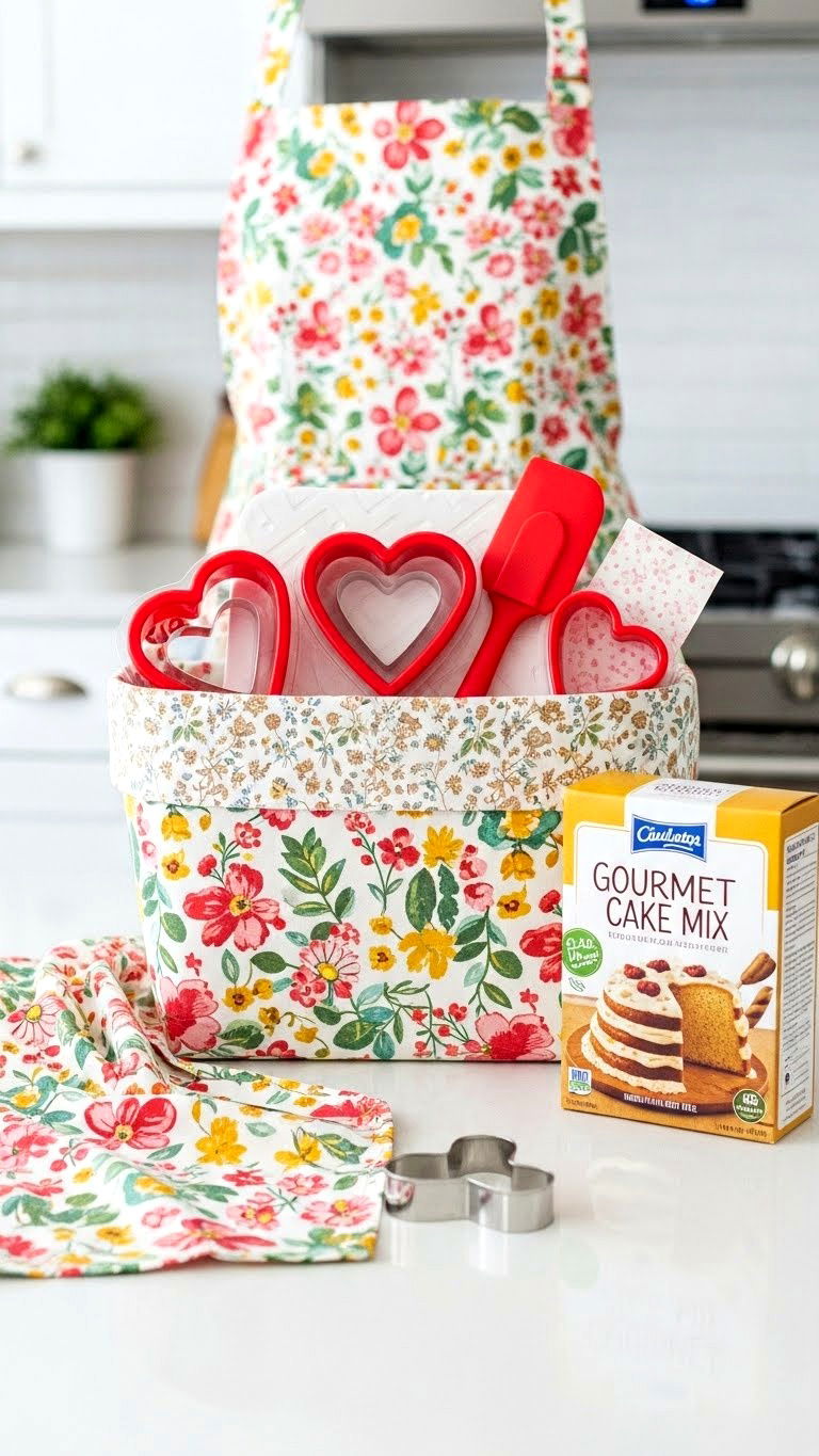 Baking Gift Basket - 25 valentine's day basket ideas