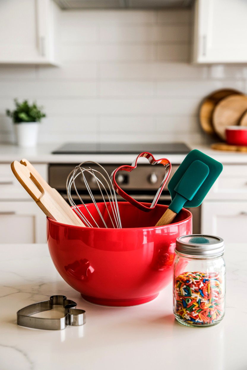 Baking gift basket - 25 Budget Valentine's Day Gift Basket Ideas