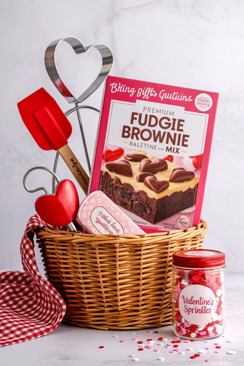 Baking gift basket - 25 Valentine's Day Teacher Gift Basket Ideas