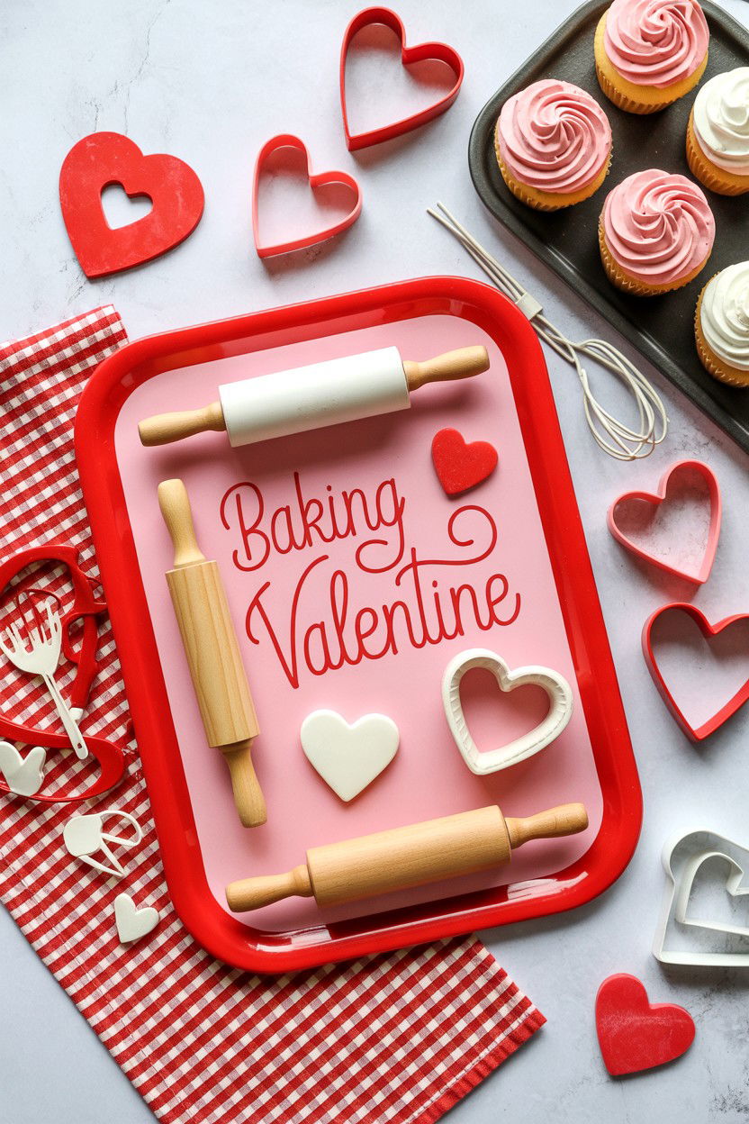 Baking theme valentine tray - 25 Valentine's Day Kitchen Tiered Tray Ideas