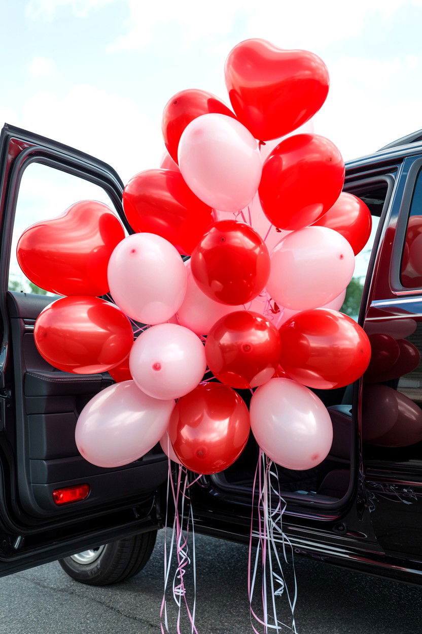 Balloon Surprise In Car