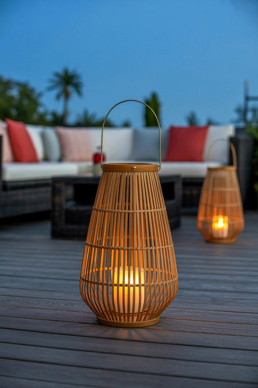 Bamboo Lantern - 25 Boho Valentine's Day Decor Ideas