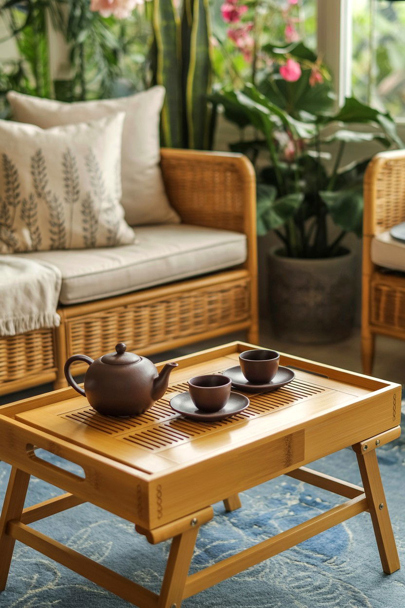 Bamboo Tea Tray - 25 Tea Lover Valentine's Day Gifts for Her