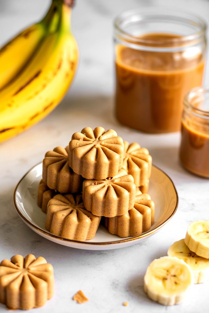 Banana peanut butter dog treats - 25 Valentine's Day Pet Treat Ideas