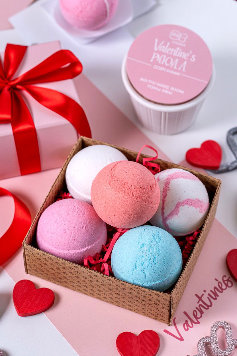 Bath Bomb Gift Set - 25 Valentine's Day Gifts for Mom
