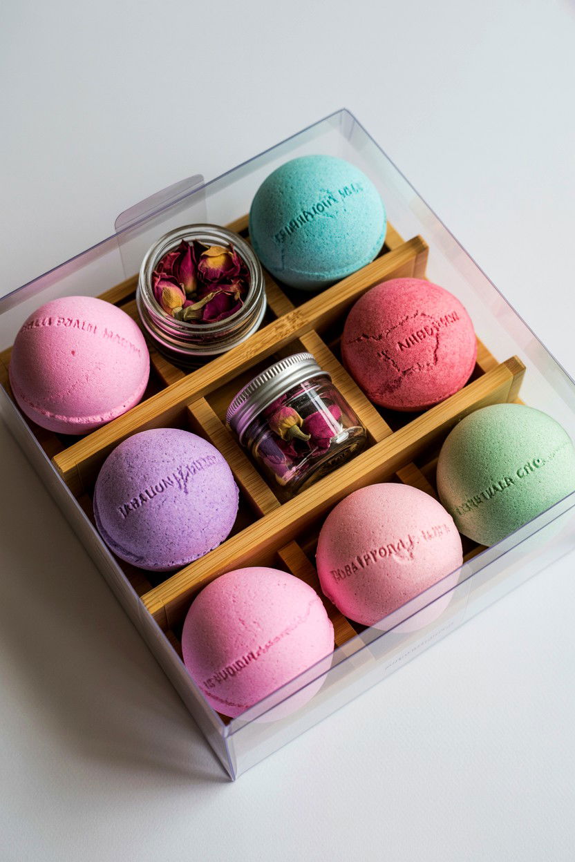 Bath Bomb Set - 25 Valentine's Day Luxury Gift Basket Ideas
