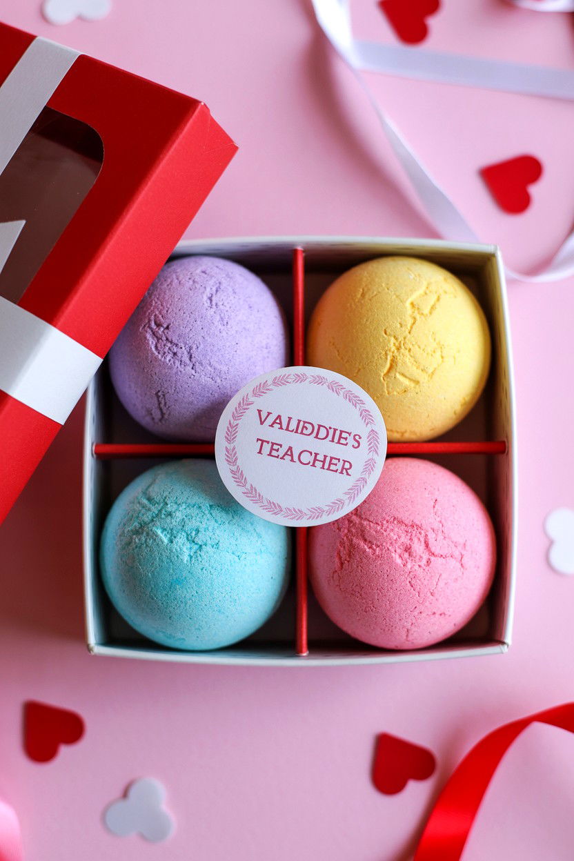 Bath Bomb Set - 25 Valentine's Day Gifts for Teachers