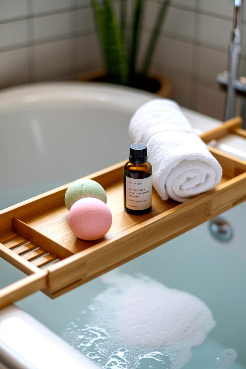 Bathtub spa kit - 25 Valentine's Day Hotel Room Surprise Ideas