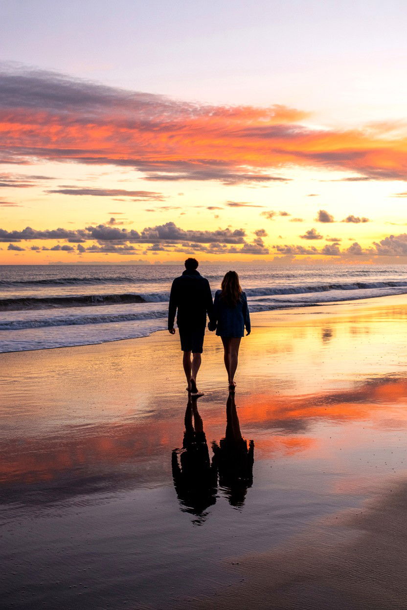 Beach Sunset Walk