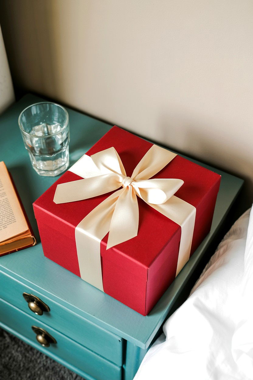 Bedside gift box - 25 Valentine's Day Morning Surprise Ideas