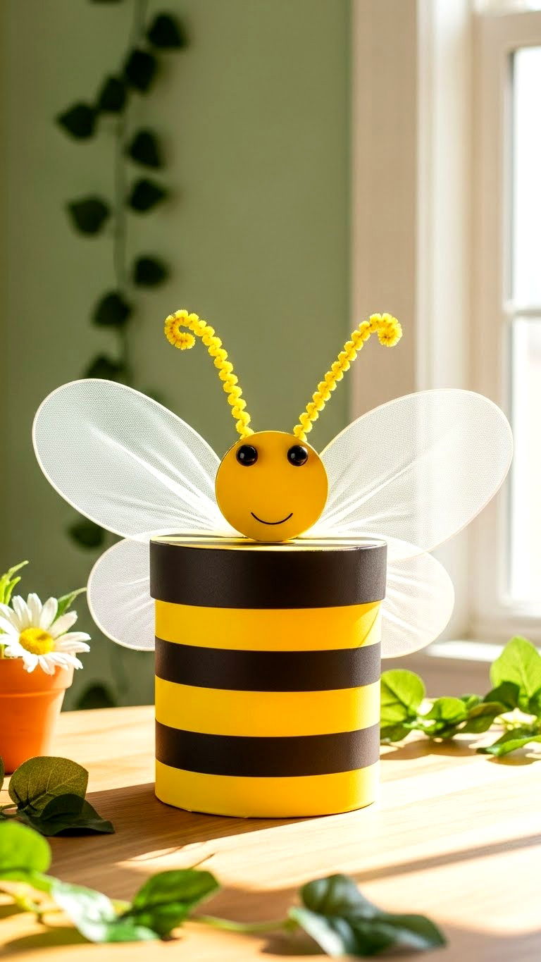 Bee Valentine Box - 25 valentine's day box ideas