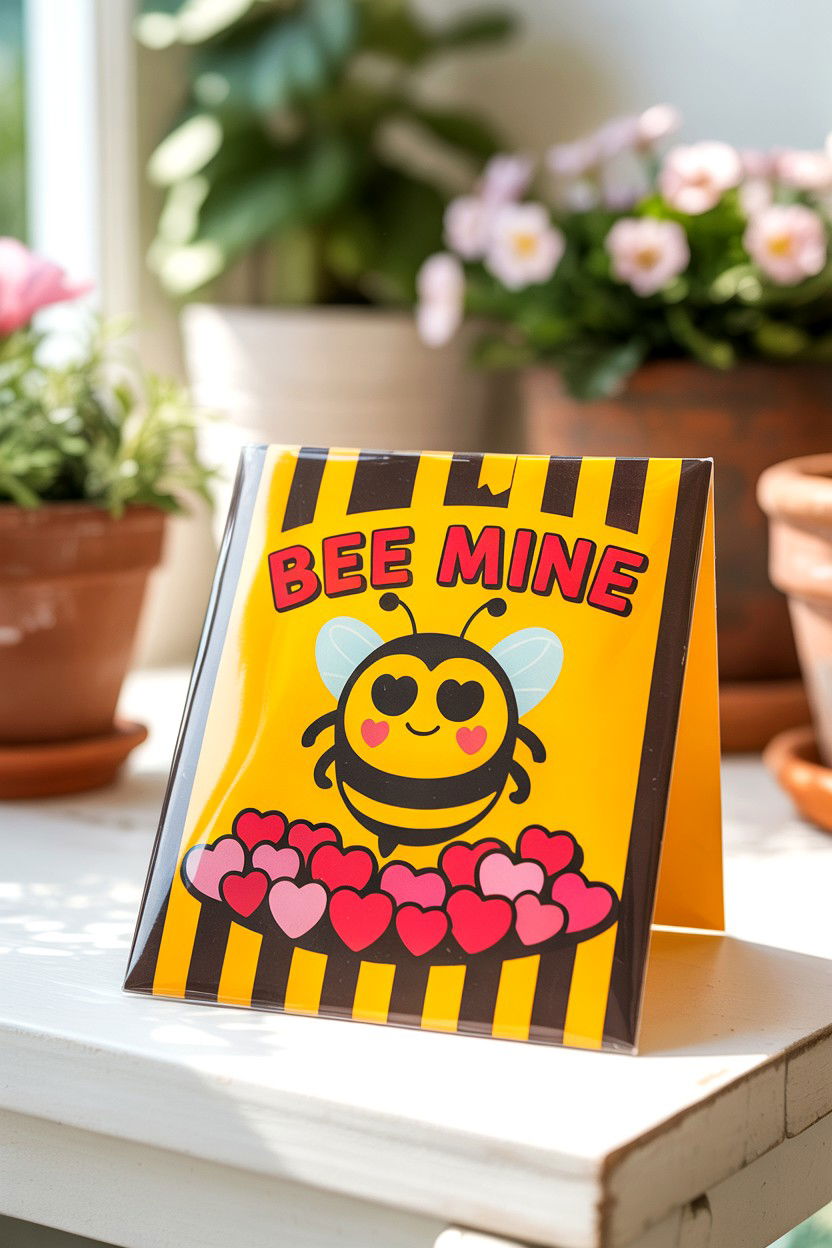 Bee Valentine Card - 25 Funny Valentine's Day Card Ideas