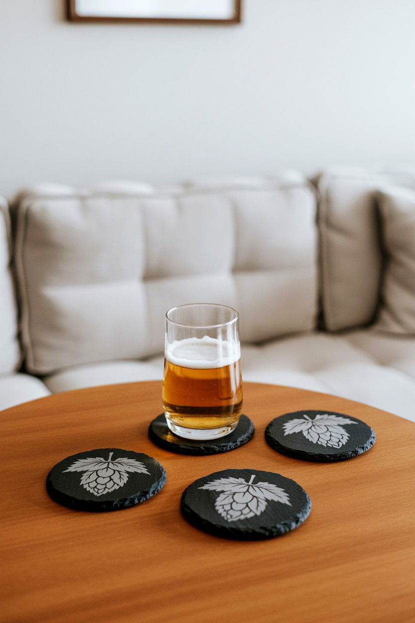 Beer Coaster Set - 25 Beer Lover Valentine's Day Gifts