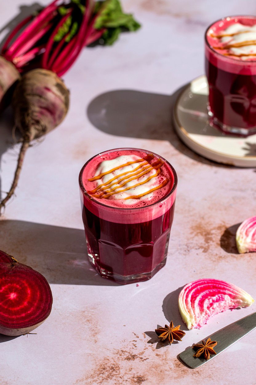 Beetroot Espresso Latte - 25 Valentine's Day Espresso Drink Ideas