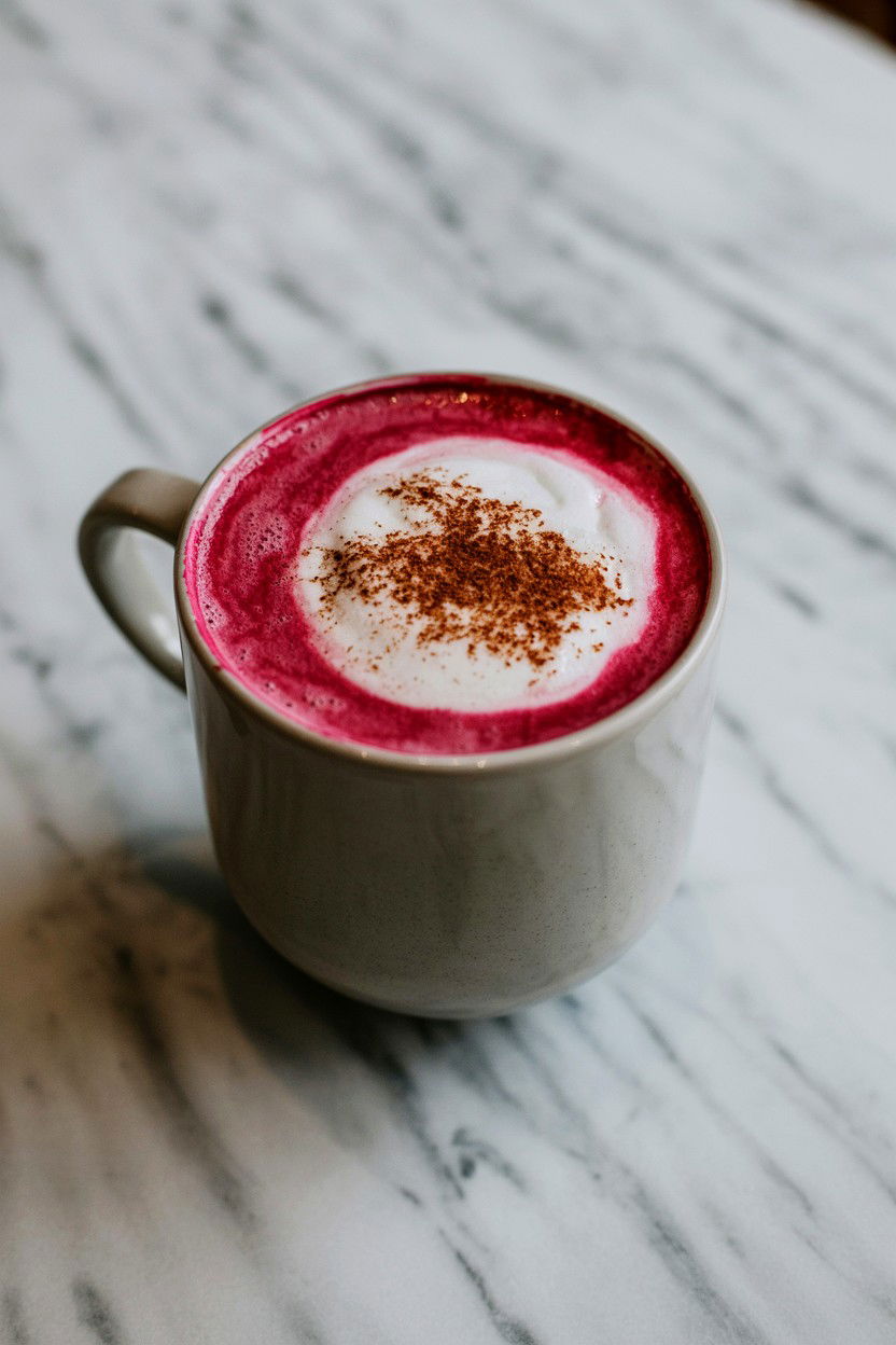 Beetroot Pink Latte - 25 Valentine's Day Latte Ideas