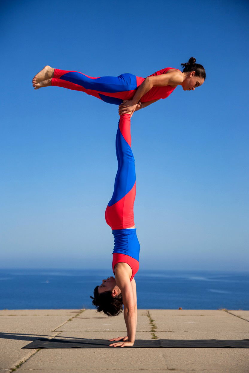 Beginner Acro Yoga - 25 Valentine's Day Yoga Ideas