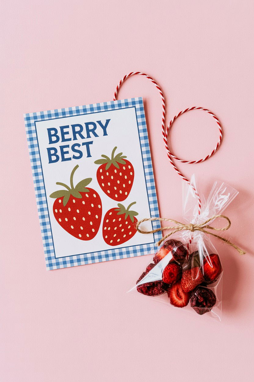 Berry Best Teacher Valentine - 25 Valentine's Day Cards for Teachers