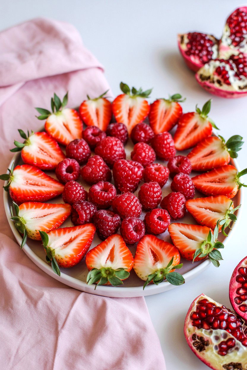 Berry Fruit Platter - 25 Valentine's Day Brunch Party Ideas