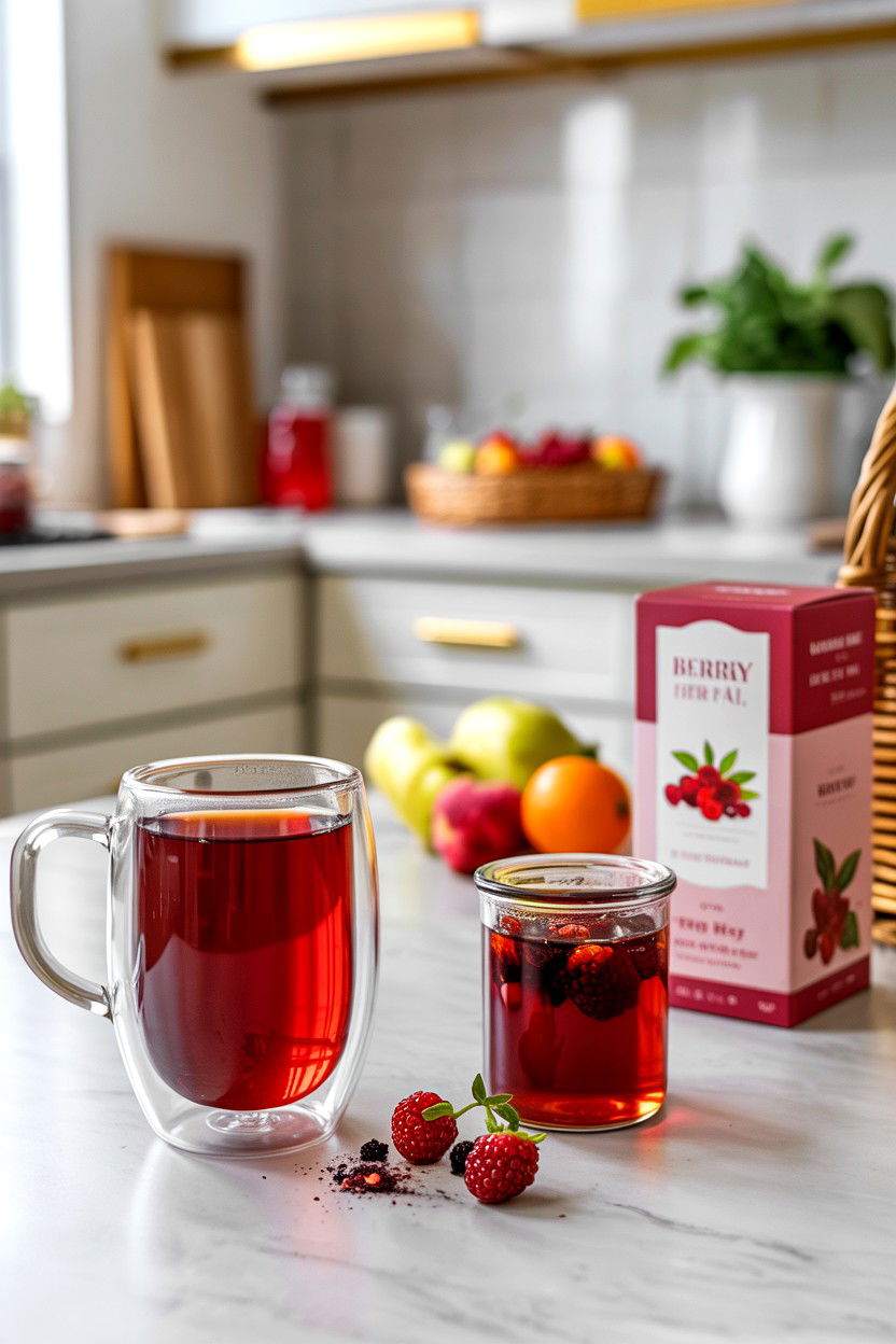 Berry Herbal Tea Set - 25 Valentine's Day Tea Gift Basket Ideas