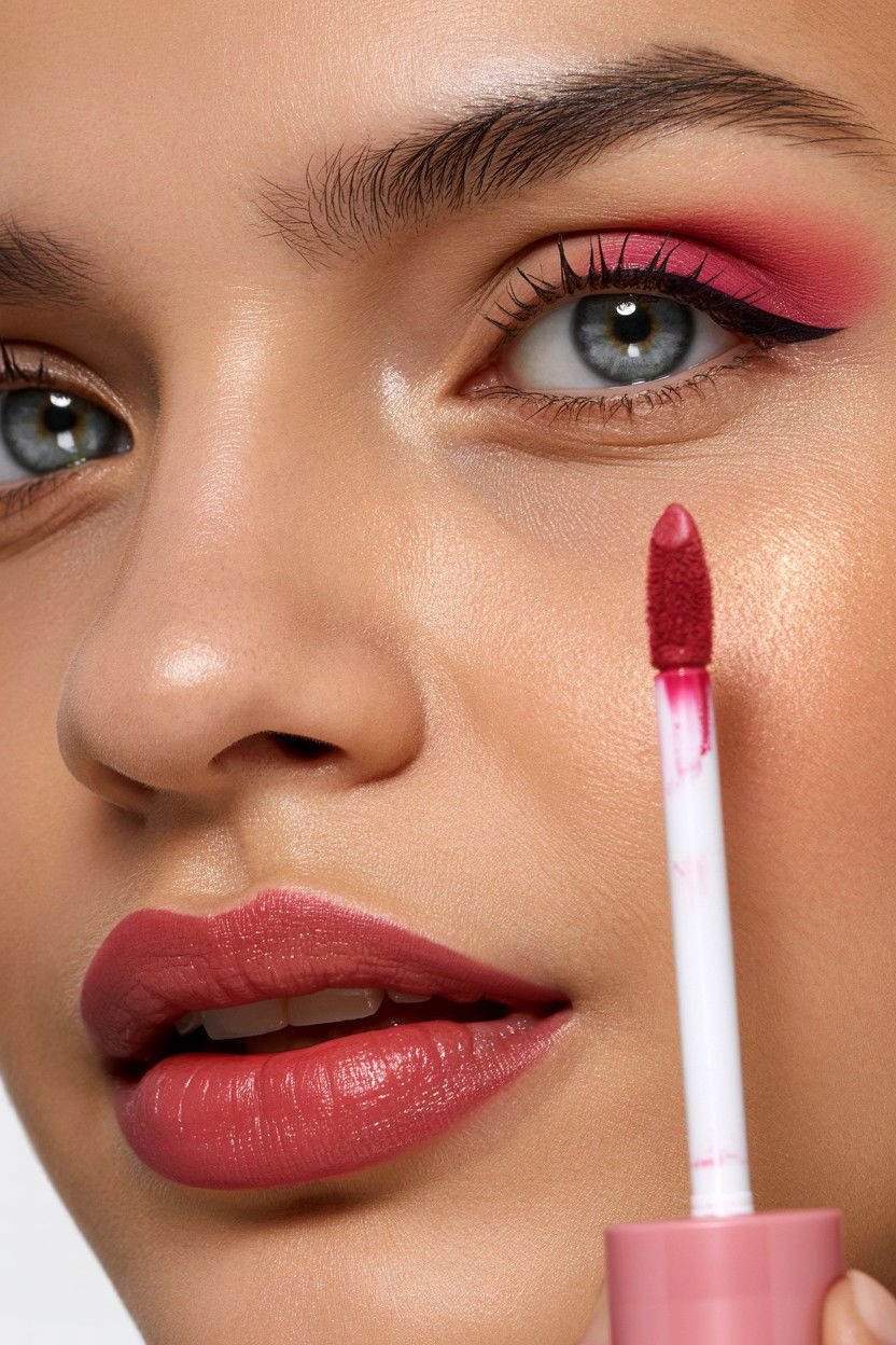 Berry Lip Stain - 25 Soft Glam Valentine's Day Makeup