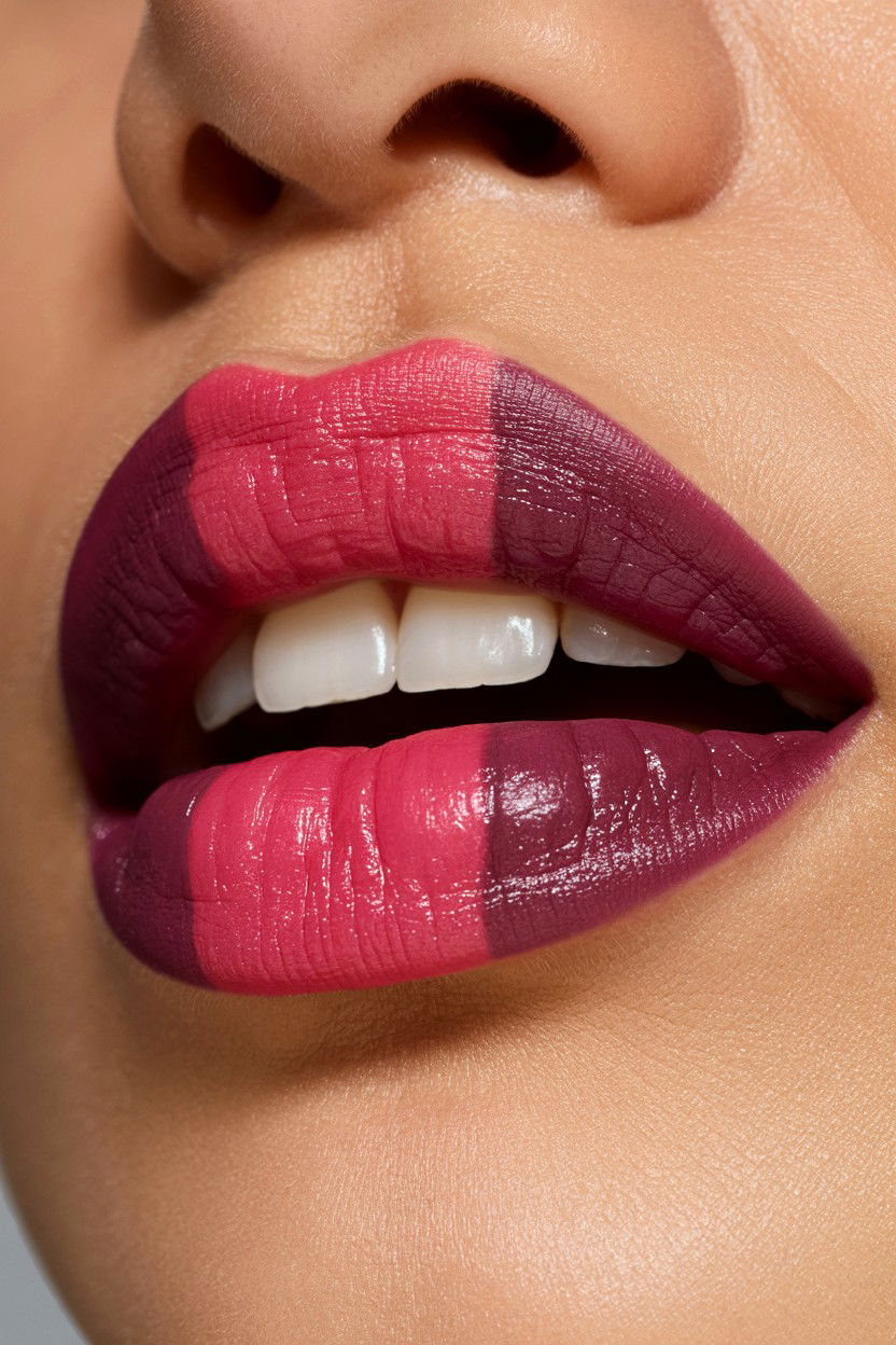 Berry Ombre Lips - 25 Berry Lip Valentine's Day Looks