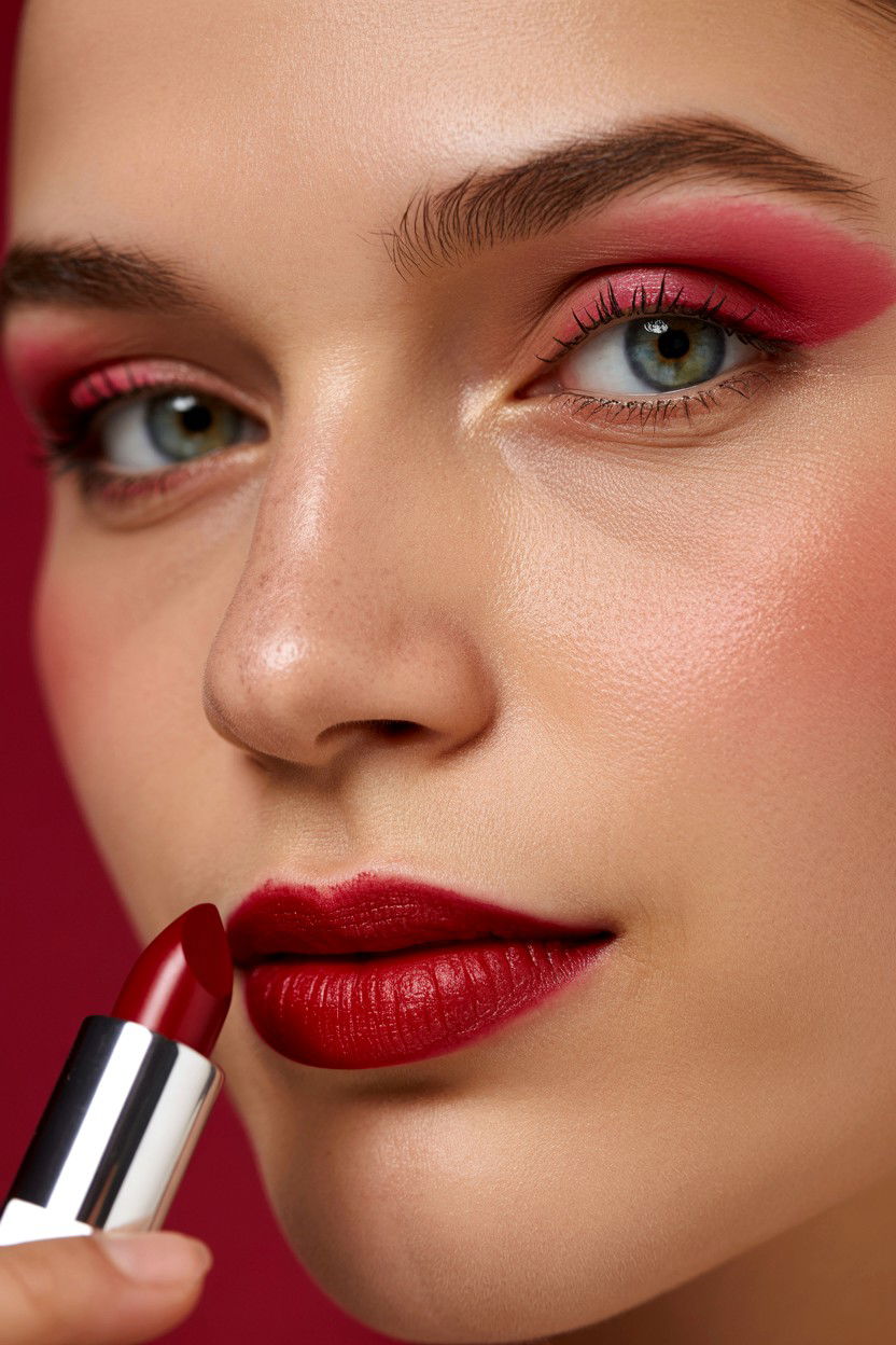 Berry Red Lipstick - 25 Red Lip Valentine's Day Looks