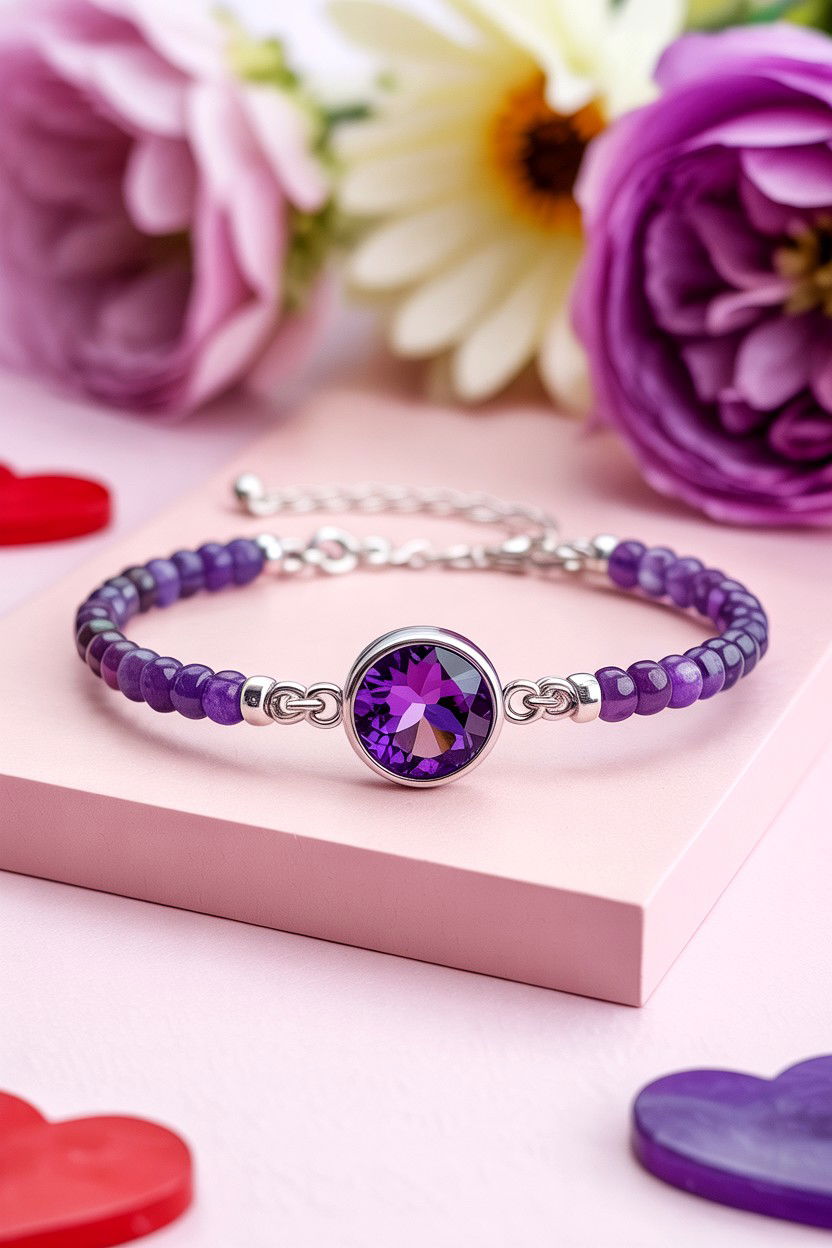 Birthstone Bracelet - 25 Valentine's Day Bracelet Ideas