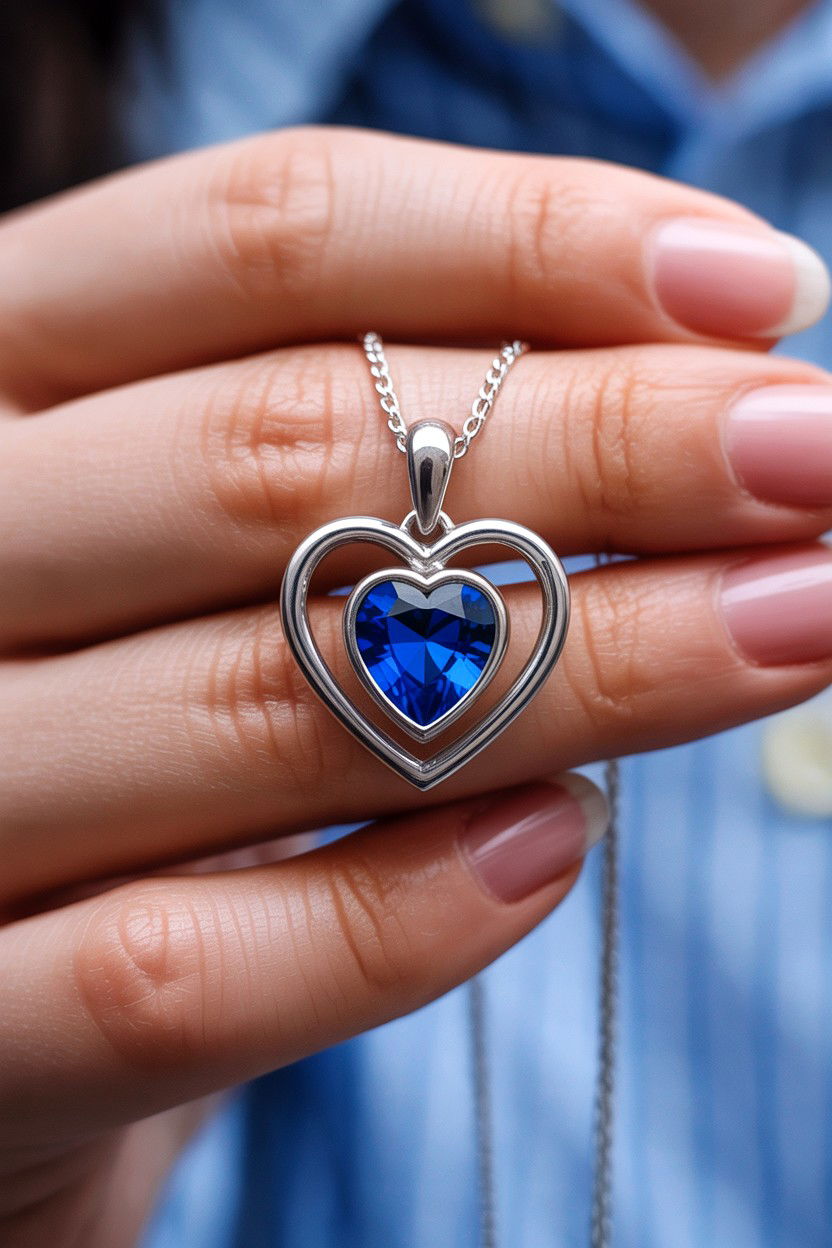 Birthstone Heart Jewelry - 25 Valentine's Day Pendant Ideas